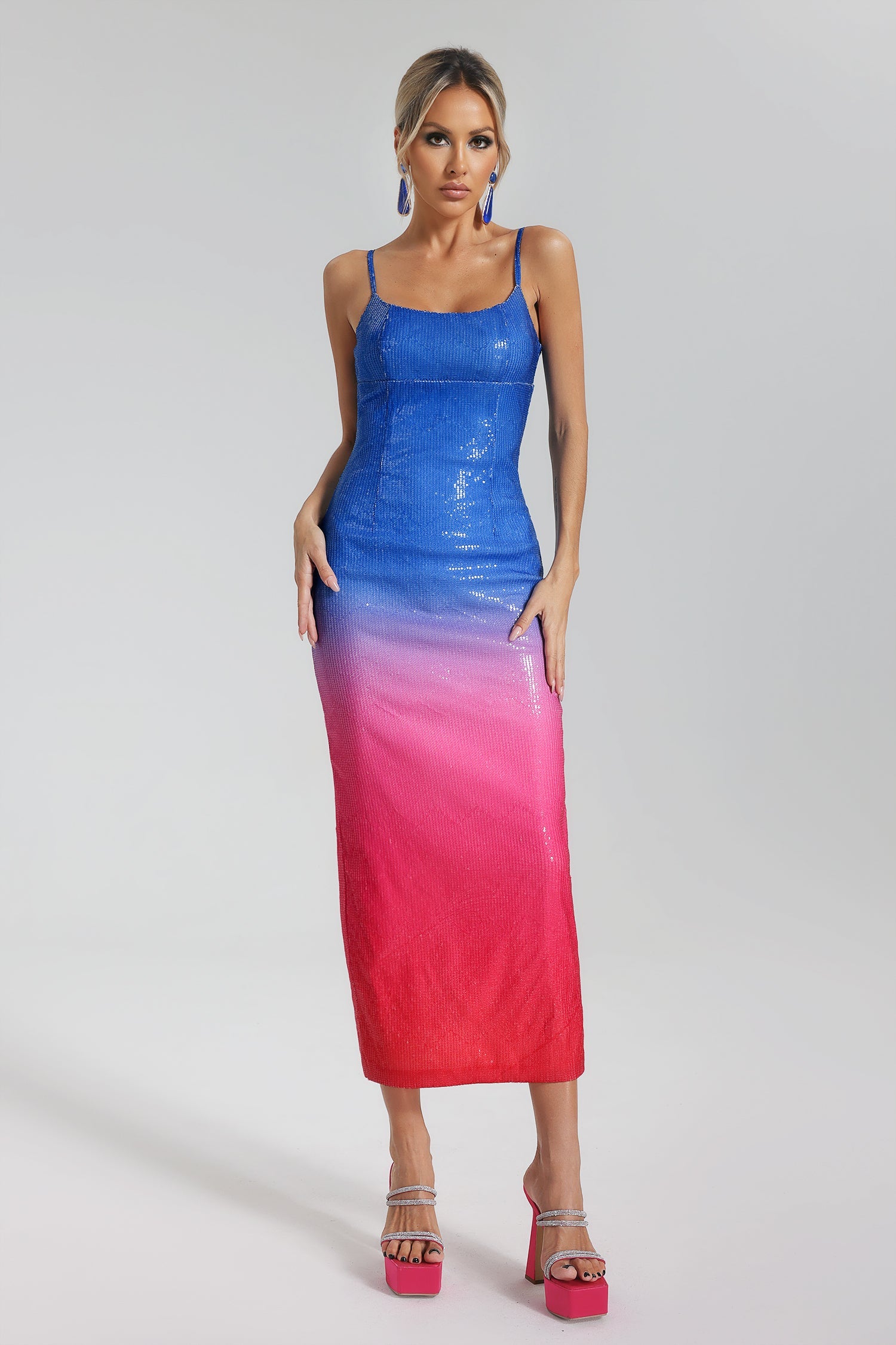 Margo Gradient Sequins Dress
