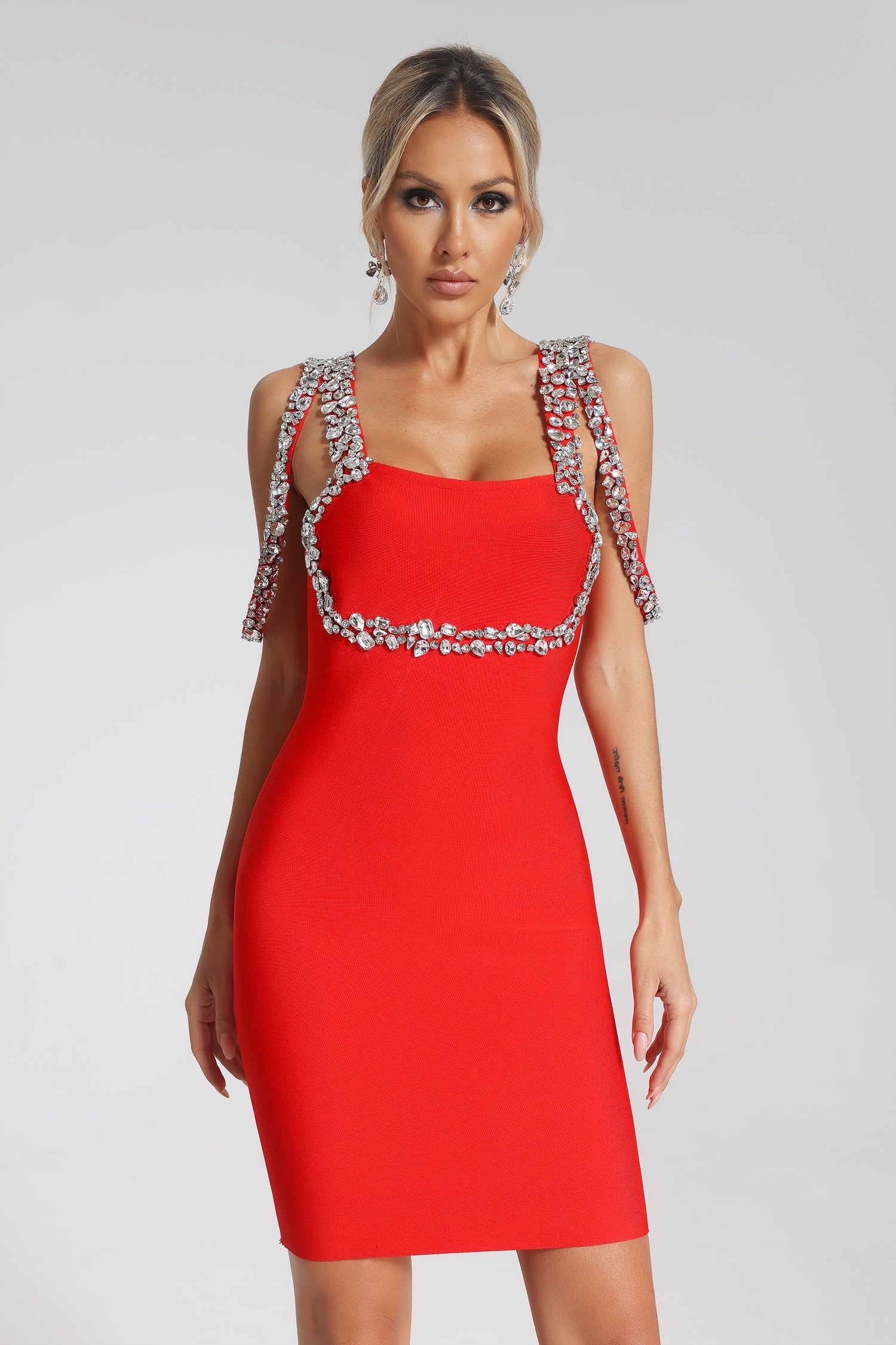 Rita Diamante Bandage Dress