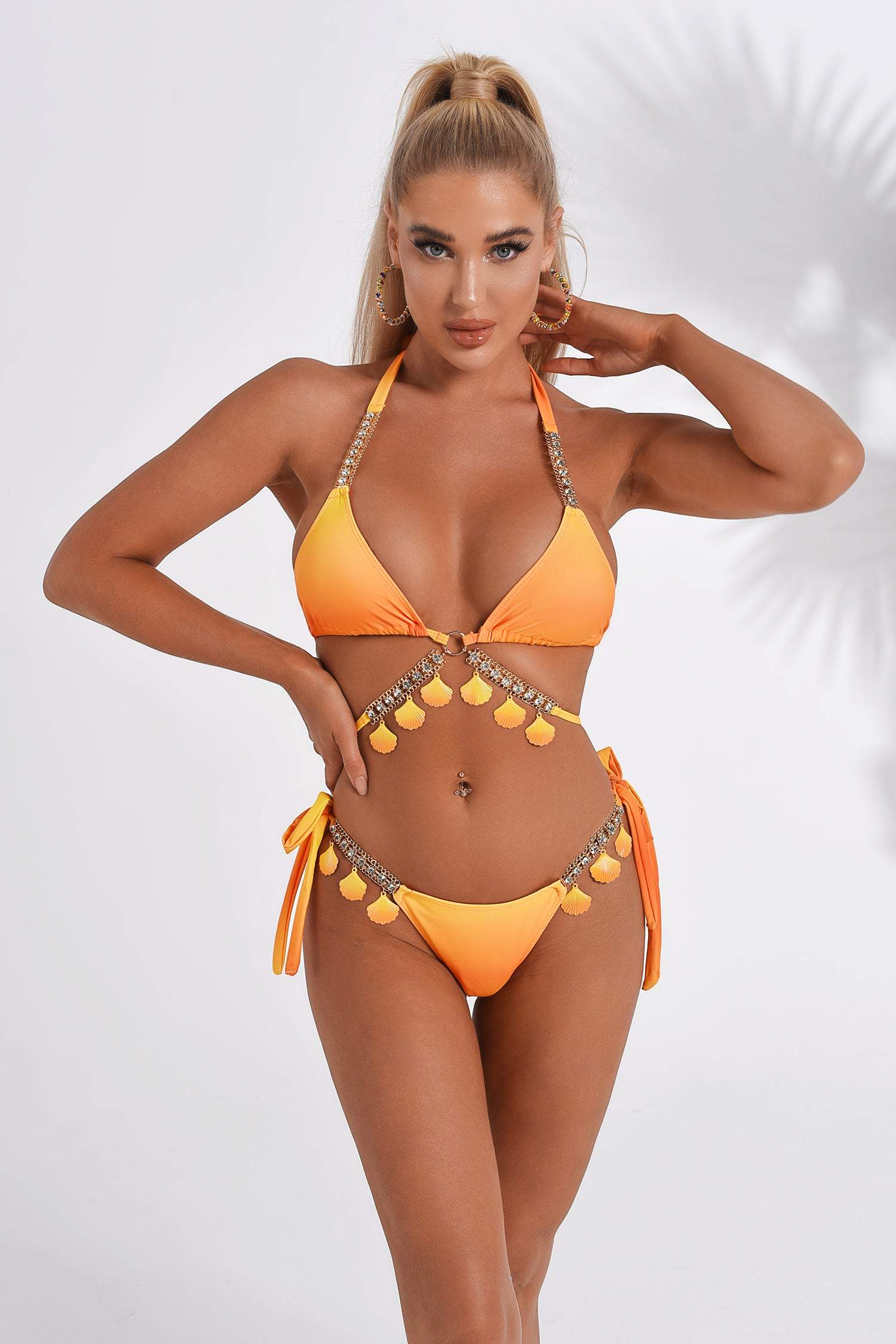 Lupita Shell Bikini - Orange